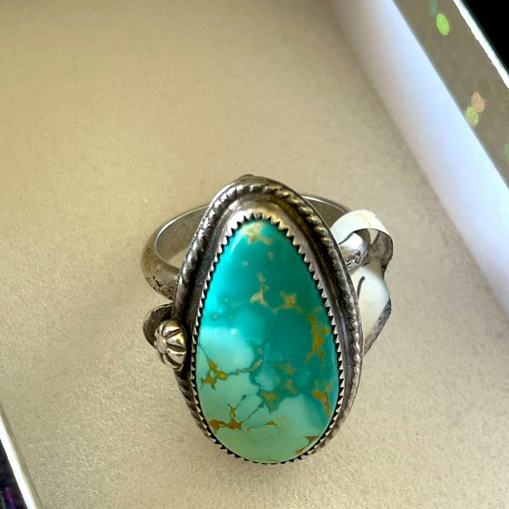 Size 8 product # 0003 turquoise and sterling silver